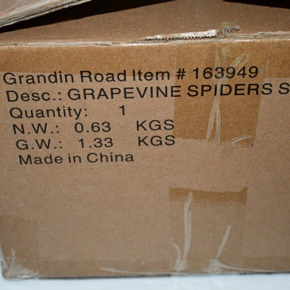 Grandinroad Grapevine Spiders, Set of Three Spiders #163949 NIB - Picture 3 of 4